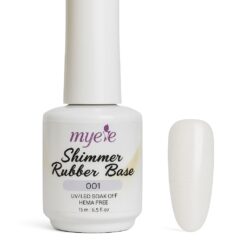SHIMMER RUBBER BASE MyEvé 15 ml, Nr 001, HEMA FREE