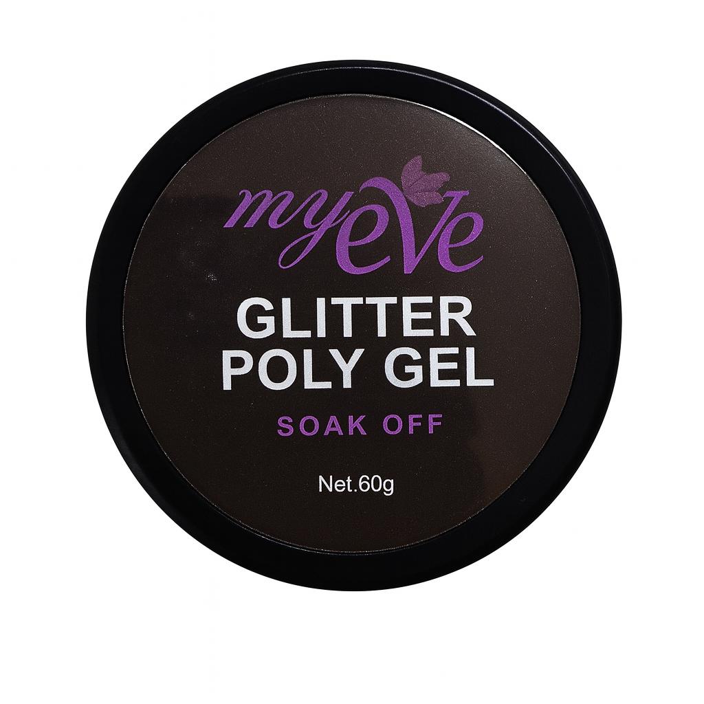 Polygel Glitter MyEvé, 60g, Nr. G20, HEMA/TPO FREE - imagine 2