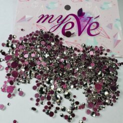 Strasuri de diferite mărimi silver