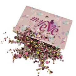 Strasuri de diferite mărimi roze silver