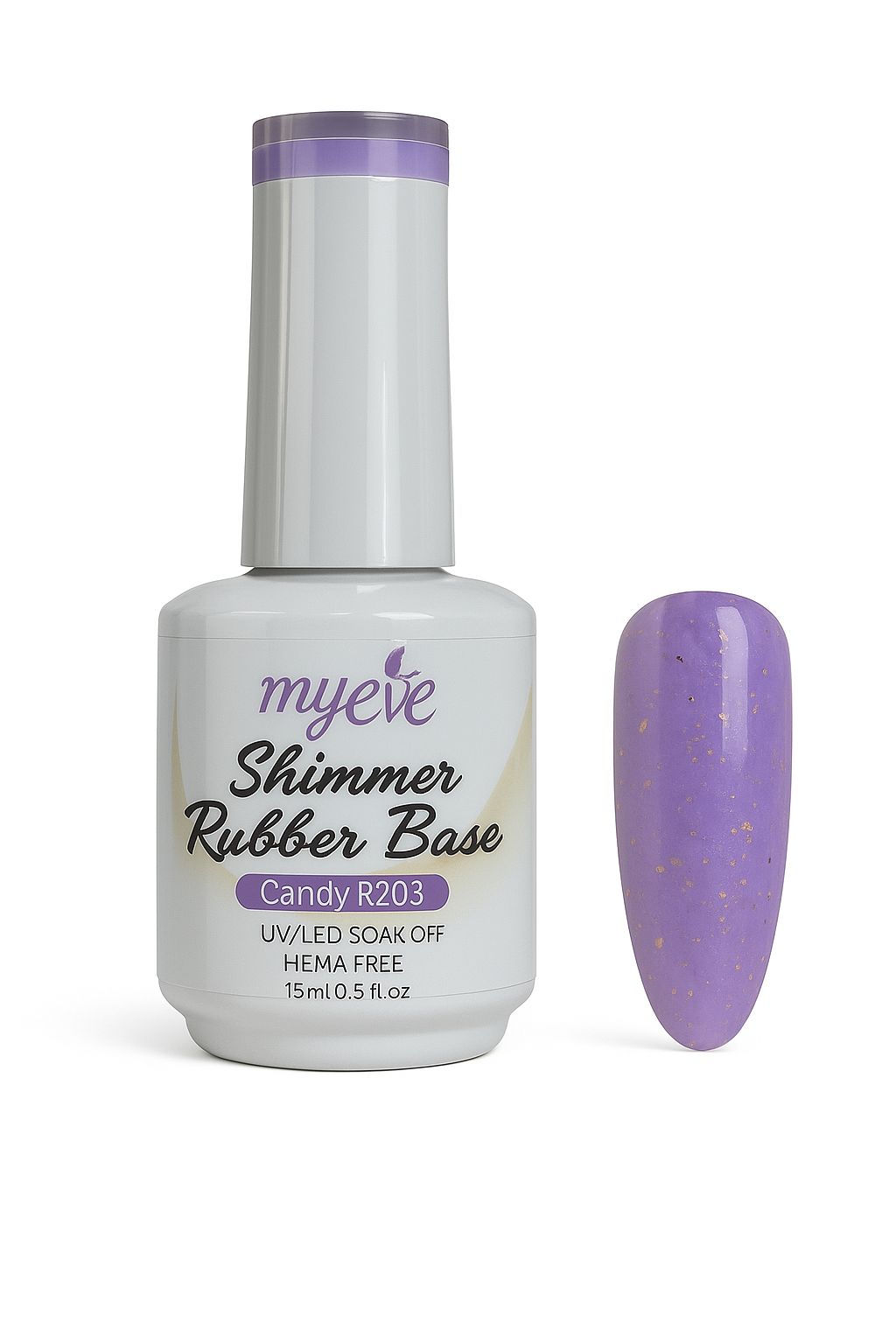 SHIMMER RUBBER BASE MyEvé Candy R203, 15ml