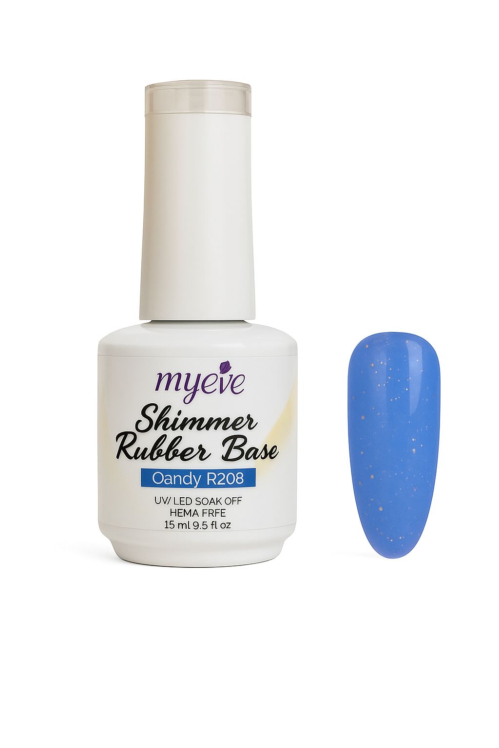 SHIMMER RUBBER BASE MyEvé Candy R208, 15ml