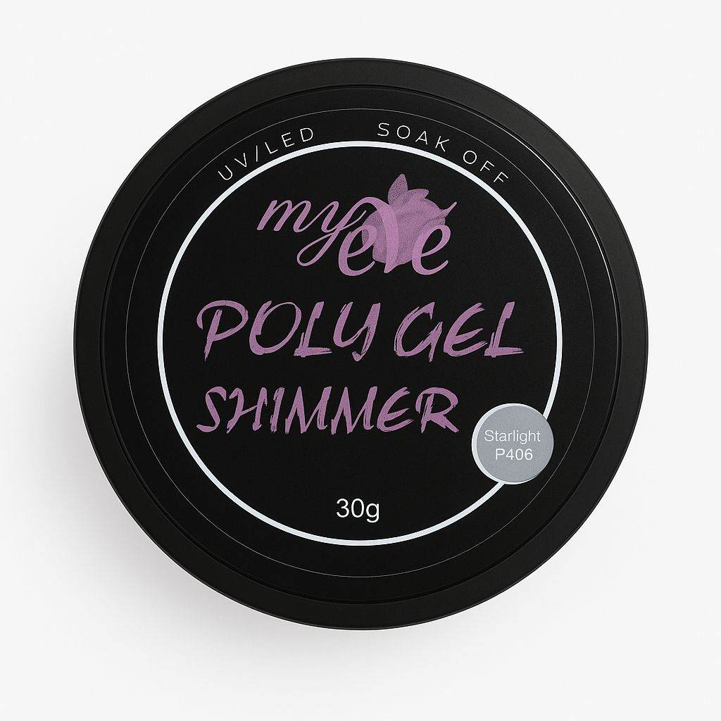 Polygel Shimmer MyEvé, 50g, Starlight P408, HEMA/TPO FREE - imagine 2