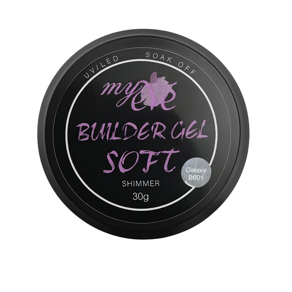 Builder Gel Soft Shimmer MyEvé, Galaxy B601, 50g, HEMA FREE - imagine 2