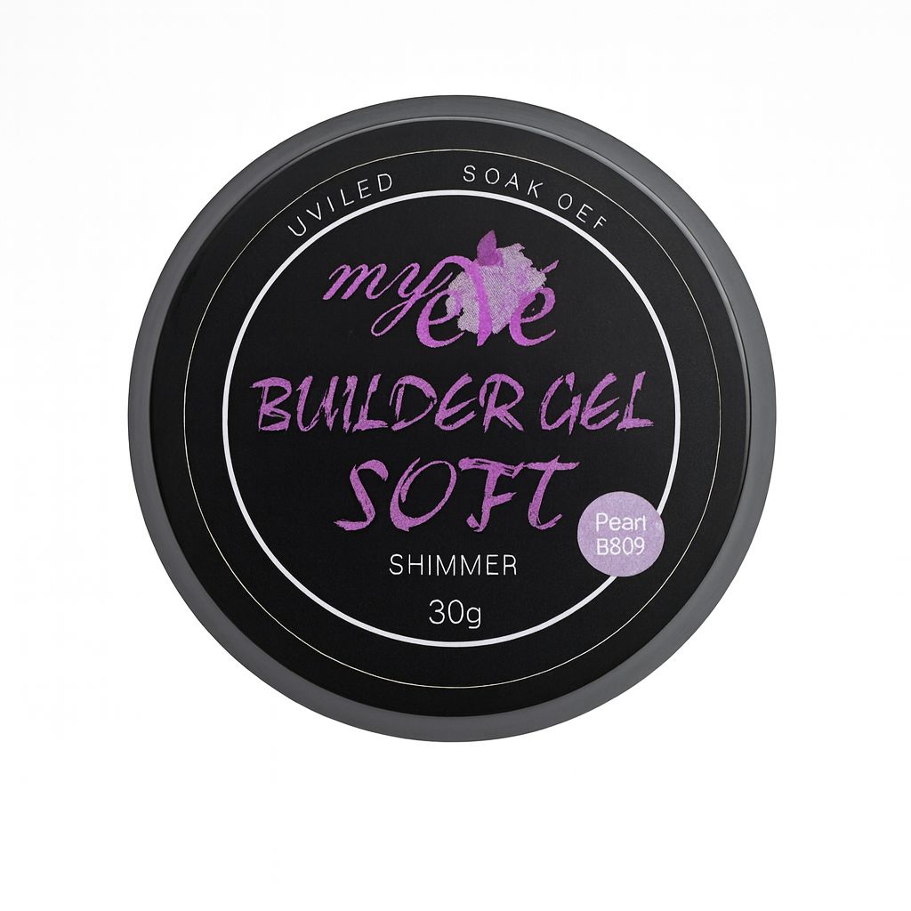 Builder Gel Soft Shimmer MyEvé, Pearl B609, 30g, HEMA FREE - imagine 2
