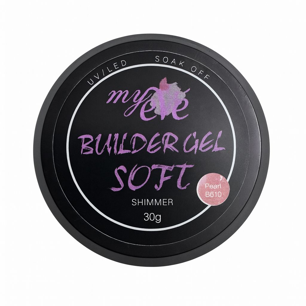 Builder Gel Soft Shimmer MyEvé, Pearl B610, 30g, HEMA FREE - imagine 2