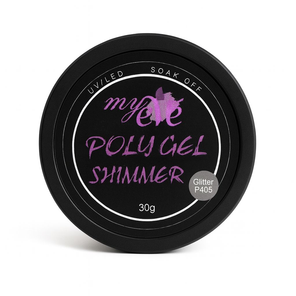 Polygel Shimmer MyEvé, 50g, Glitter P405, HEMA FREE - imagine 2