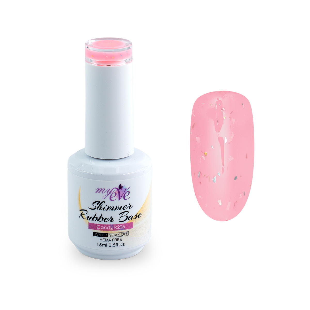 SHIMMER RUBBER BASE MyEvé Candy R206, 15ml