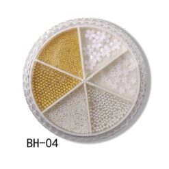 Carusel white flower si caviar gold and silver