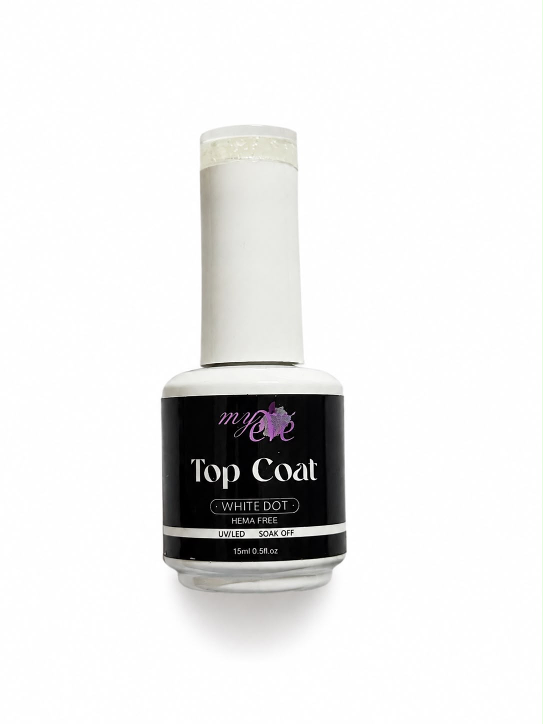 Shimmer Top Coat White Dot MyEvé, 15ml HEMA FREE