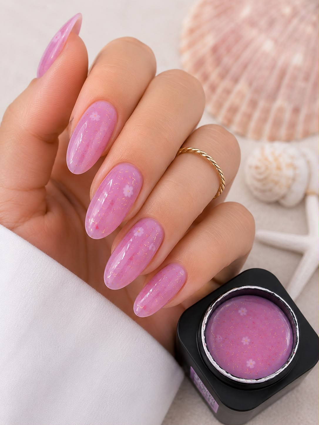 Builder Gel Soft Shimmer MyEvé, Flower B907, 50g, HEMA FREE - imagine 4
