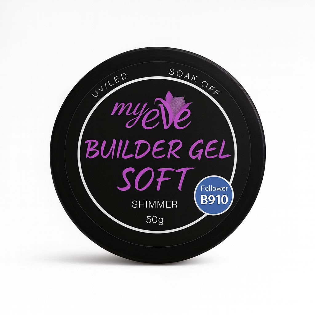 Builder Gel Soft Shimmer MyEvé, Flower B910, 50g, HEMA FREE - imagine 2
