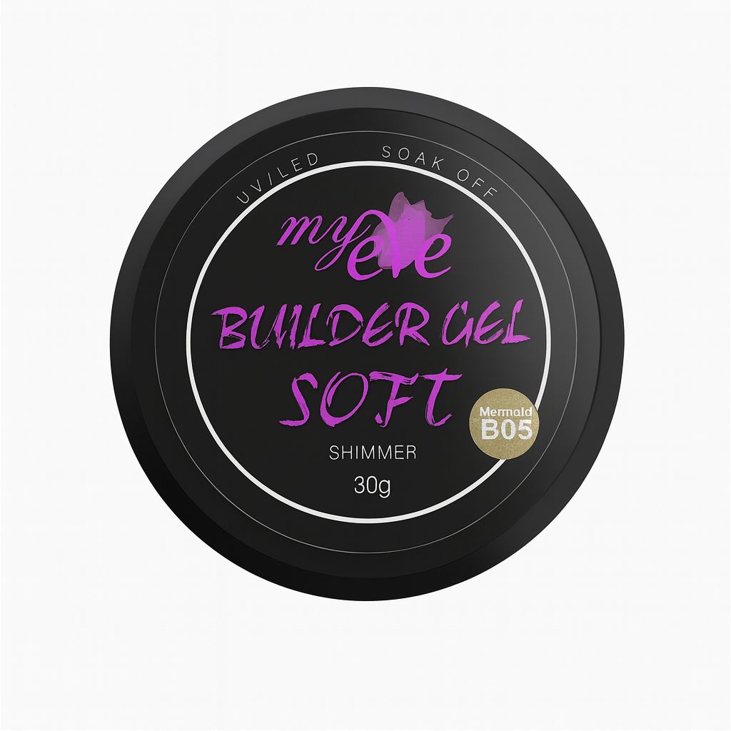Builder Gel Soft Shimmer MyEvé, Mermaid B05, 30g, HEMA FREE - imagine 3