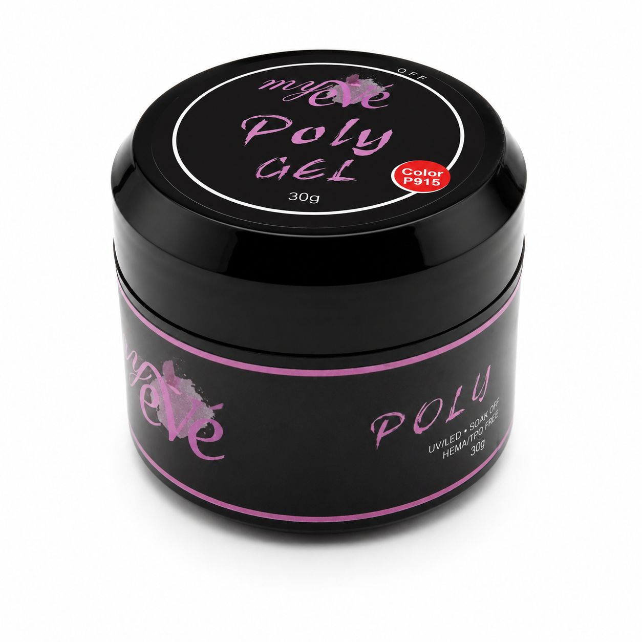 Polygel MyEvé, 30g Color P915, HEMA FREE