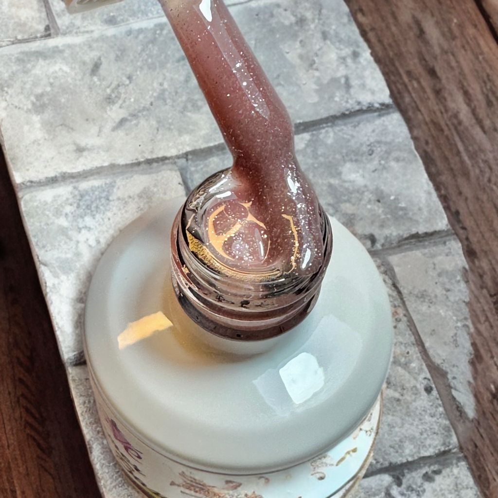 SHIMMER RUBBER BASE MyEvé Silver R02, 15ml, HEMA FREE - imagine 2