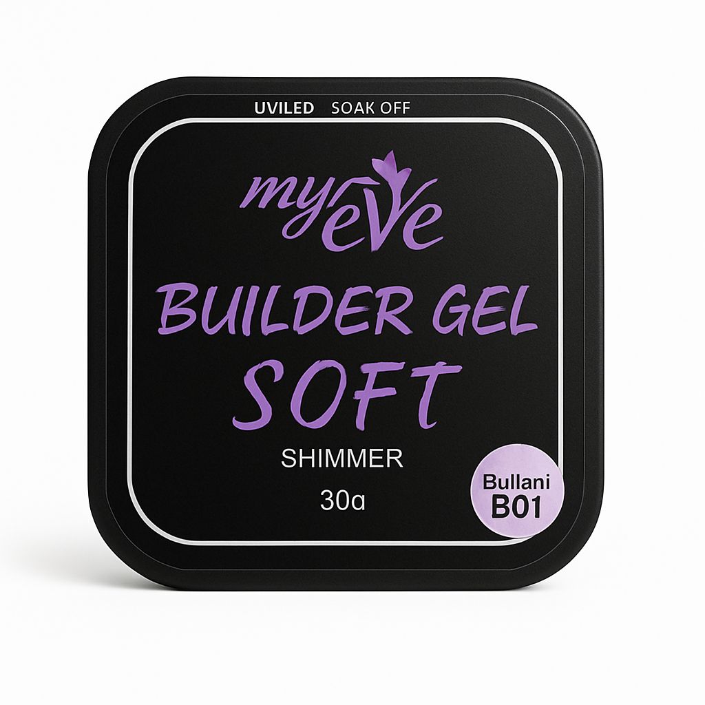 Builder Gel Soft Shimmer MyEvé, Brilliant B01, 30g, HEMA FREE - imagine 2