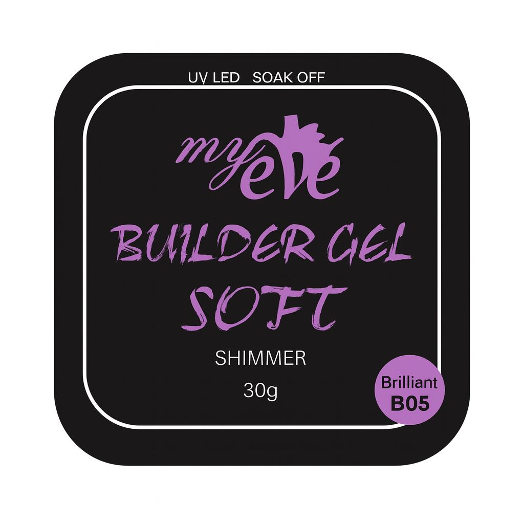 Builder Gel Soft Shimmer MyEvé, Brilliant B05, 30g, HEMA FREE - imagine 2