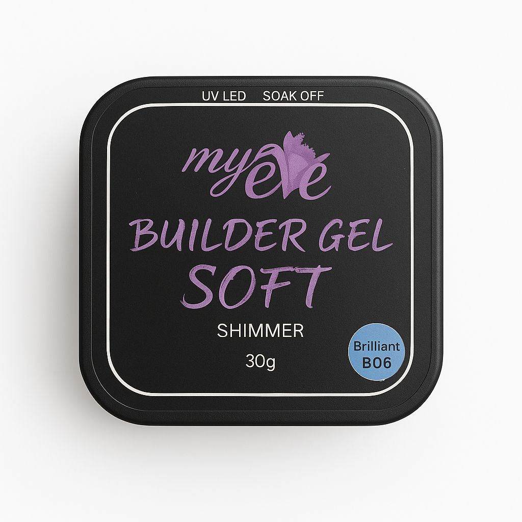 Builder Gel Soft Shimmer MyEvé, Brilliant B06, 30g, HEMA FREE - imagine 3