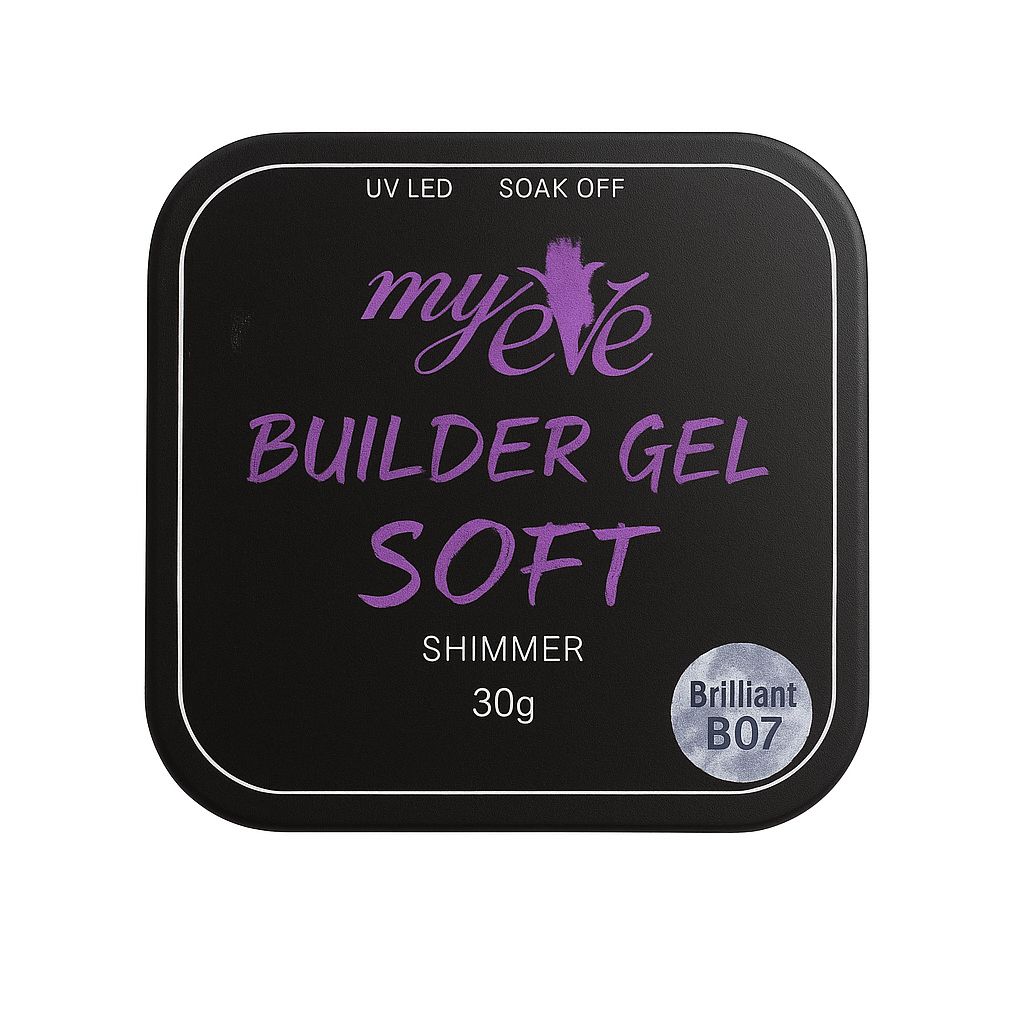 Builder Gel Soft Shimmer MyEvé, Brilliant B07, 30g, HEMA FREE - imagine 2