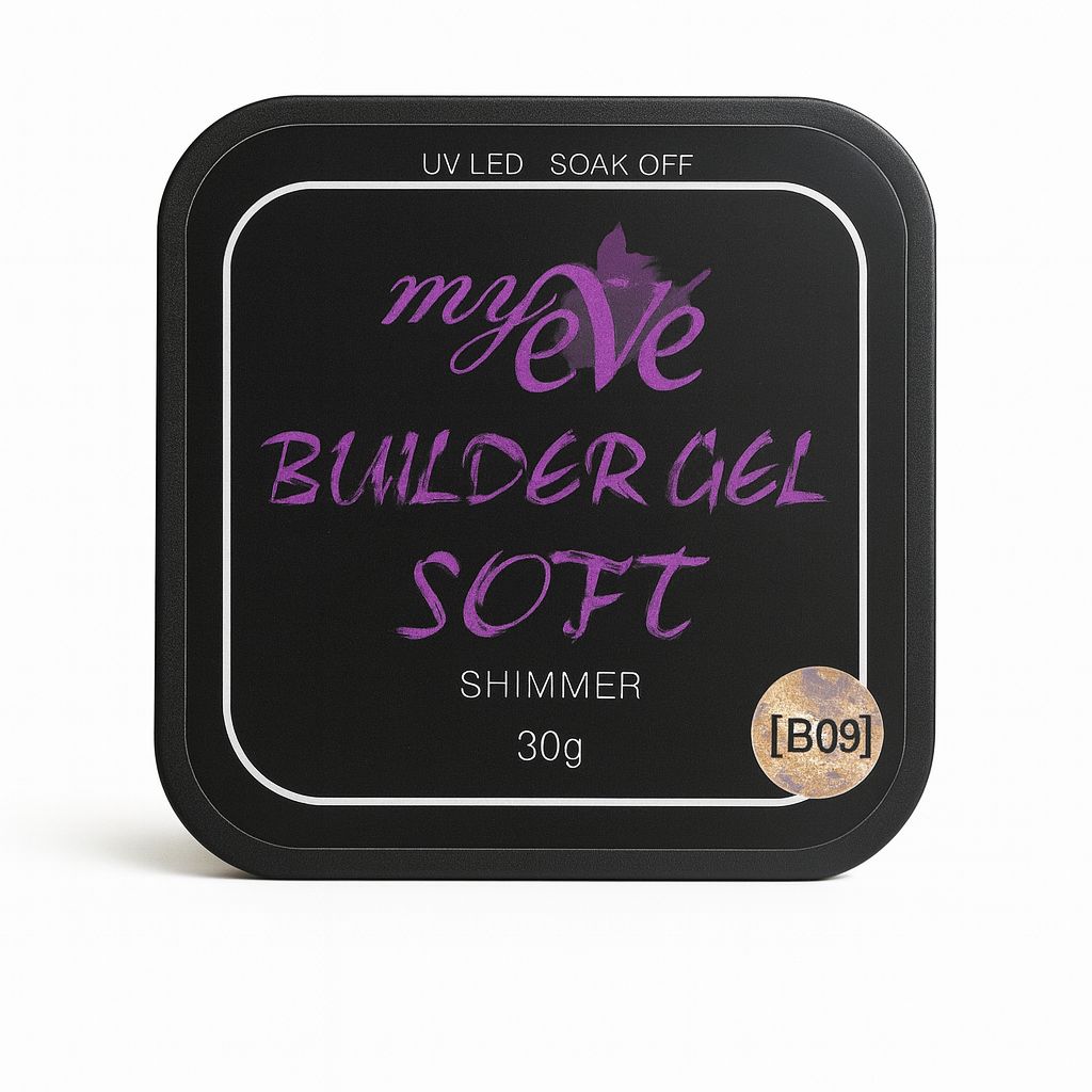 Builder Gel Soft Shimmer MyEvé, Brilliant B09, 30g, HEMA FREE - imagine 2
