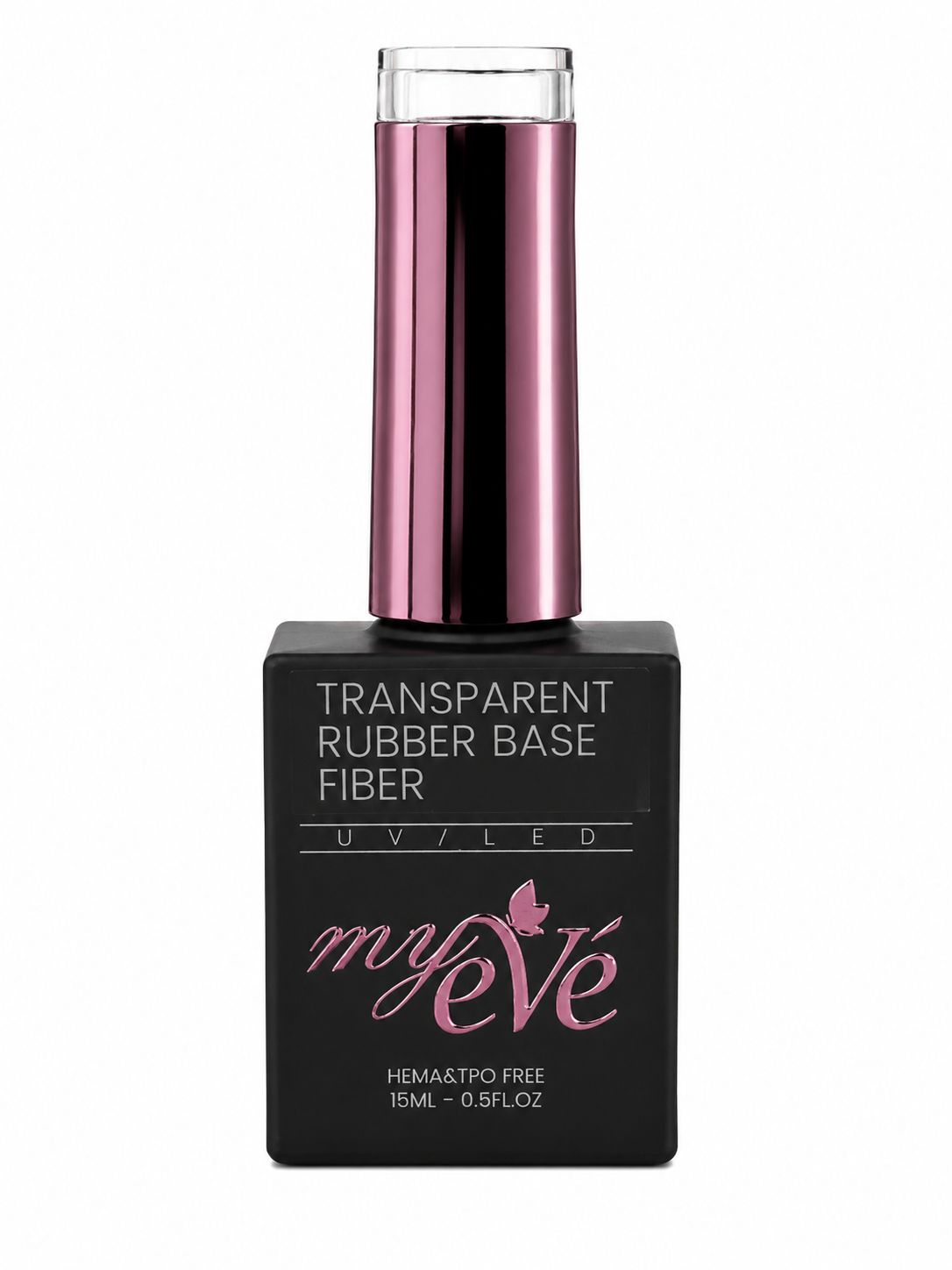 Transparent Rubber Base Fiber MyEvé, 15ml, HEMA/TPO FREE