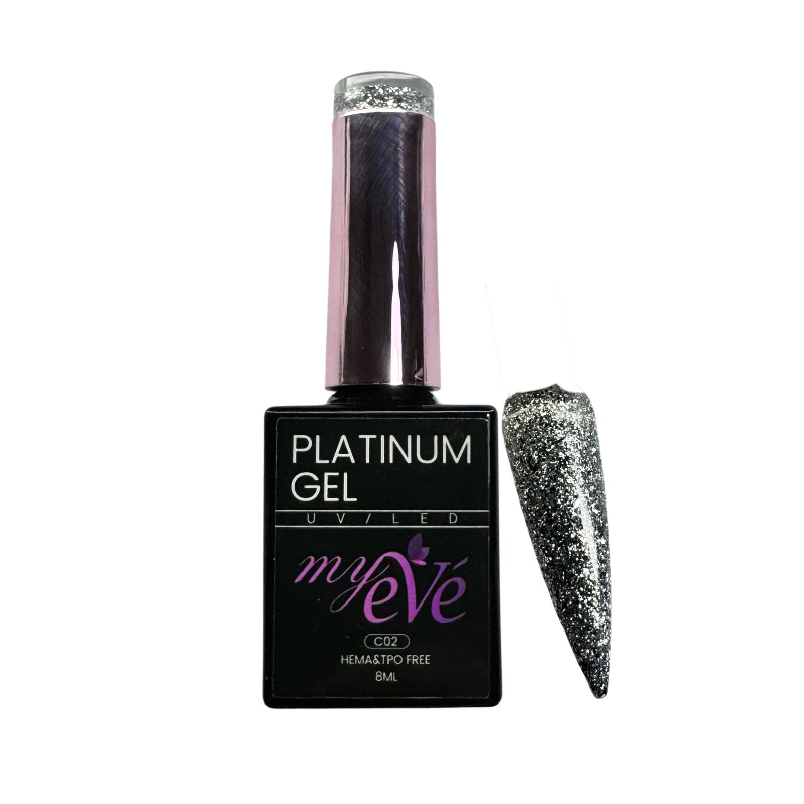 Oja semipermanenta MyEvé, PLATINUM GEL C02, 8g, HEMA/TPO FREE
