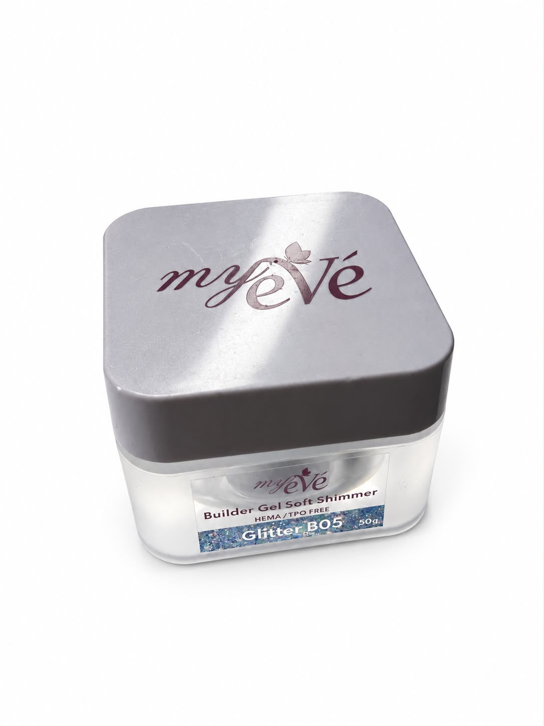 Builder Gel Soft Shimmer MyEvé, Glitter B05, 50g, HEMA/TPO FREE - imagine 2