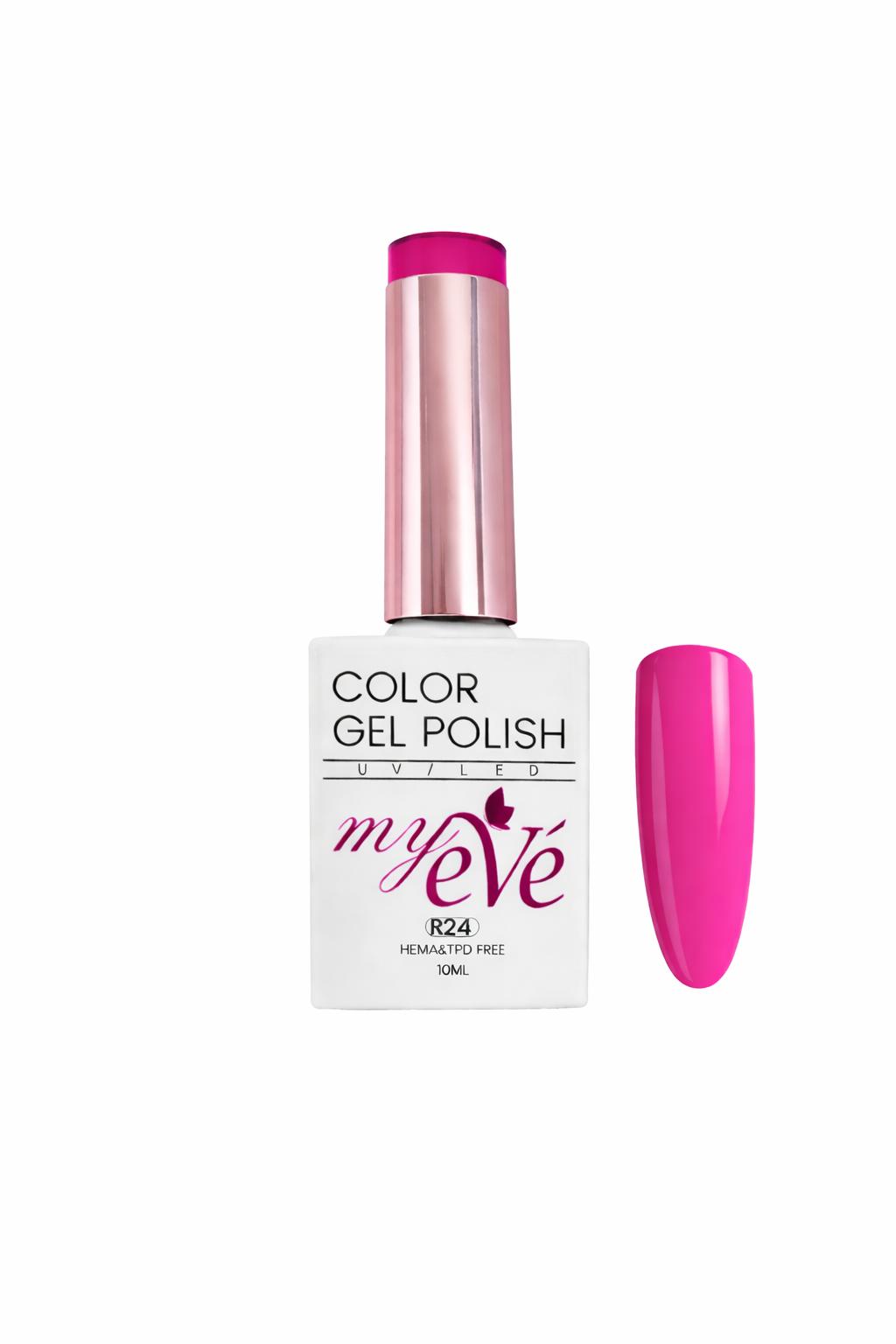 Oja Semipermanenta MyEvé nr R24, 10ml, HEMA/TPO FREE