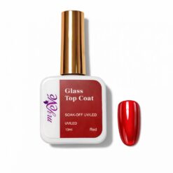 Glass Top Coat MyEvé, Hema/Tpo Free, 10ml, RED