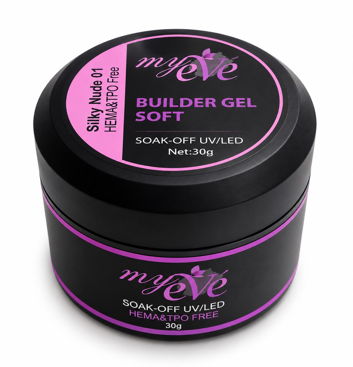 Soft Builder Gel MyEvé, Silky Nude 01, 30g, HEMA/TPO FREE - imagine 2