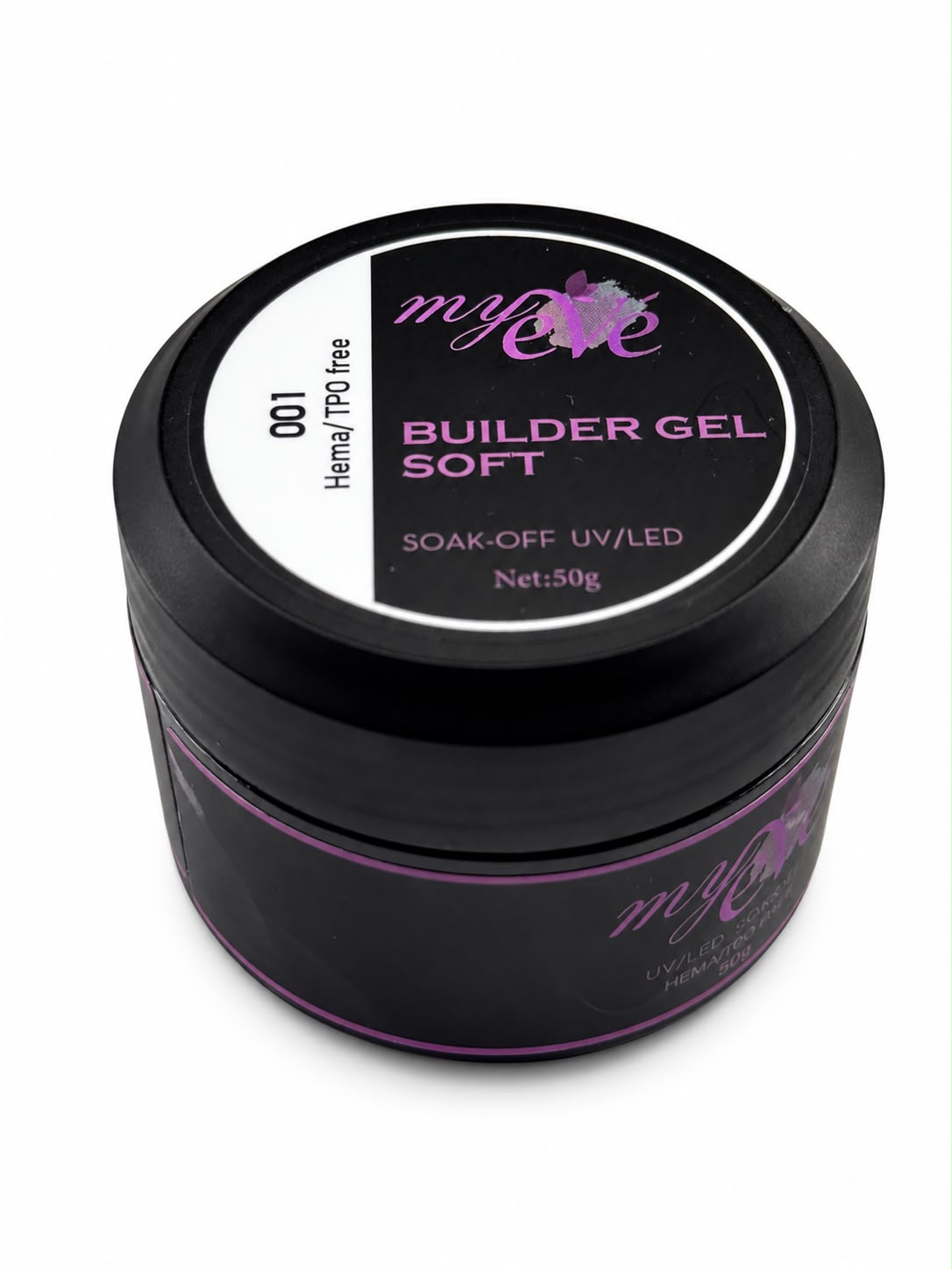 Soft Builder Gel MyEvé, Nr 001, 50g, HEMA/TPO FREE - imagine 2
