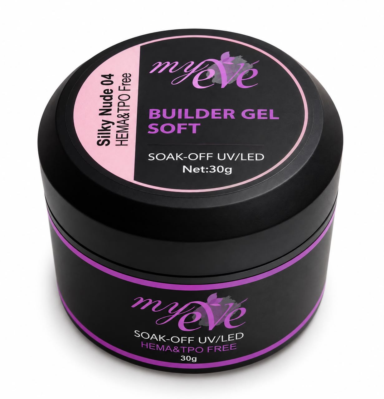 Soft Builder Gel MyEvé, Silky Nude 04, 30g, HEMA/TPO FREE - imagine 2